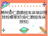 郴州安仁县数控车床培训班技校哪家好(安仁数控车床技校)