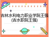 吉林水利电力职业学院王强(吉水职院王强)