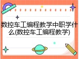 数控车工编程教学中职学什么(数控车工编程教学)