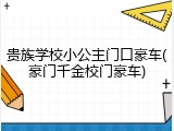 贵族学校小公主门口豪车(豪门千金校门豪车)