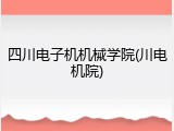 四川电子机机械学院(川电机院)