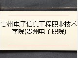 贵州电子信息工程职业技术学院(贵州电子职院)