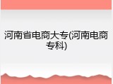 河南省电商大专(河南电商专科)