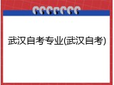 武汉自考专业(武汉自考)