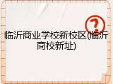 临沂商业学校新校区(临沂商校新址)
