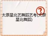 太原星北艺舞蹈艺考(太原星北舞蹈)