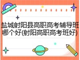 盐城射阳县高职高考辅导班哪个好(射阳高职高考班好)