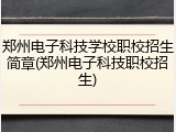 郑州电子科技学校职校招生简章(郑州电子科技职校招生)
