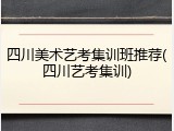 四川美术艺考集训班推荐(四川艺考集训)