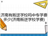 济南有叛逆学校吗中专学费多少(济南叛逆学校学费)