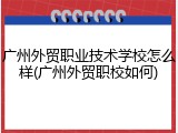 广州外贸职业技术学校怎么样(广州外贸职校如何)