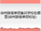 徐州鼓楼单招集训学校在哪里(徐州鼓楼单招校址)