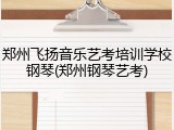 郑州飞扬音乐艺考培训学校钢琴(郑州钢琴艺考)