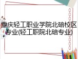 重庆轻工职业学院北碚校区专业(轻工职院北碚专业)