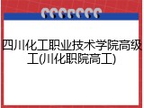 四川化工职业技术学院高级工(川化职院高工)