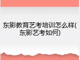 东影教育艺考培训怎么样(东影艺考如何)