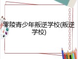 零陵青少年叛逆学校(叛逆学校)