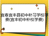 宜春宜丰县初中补习学校学费(宜丰初中补校学费)