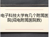 电子科技大学有几个附属医院(成电附属医院数)