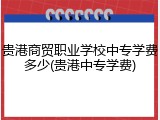 贵港商贸职业学校中专学费多少(贵港中专学费)