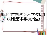 湖北省有哪些艺术学校招生(湖北艺术学校招生)