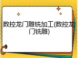 数控龙门雕铣加工(数控龙门铣雕)