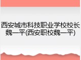 西安城市科技职业学校校长魏一平(西安职校魏一平)
