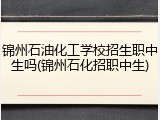 锦州石油化工学校招生职中生吗(锦州石化招职中生)