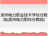 泉州电力职业技术学校分数线(泉州电力职校分数线)