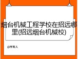 烟台机械工程学校在招远哪里(招远烟台机械校)