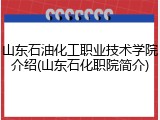 山东石油化工职业技术学院介绍(山东石化职院简介)