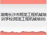 湖南长沙市翔龙工程机械培训学校(翔龙工程机械培训)