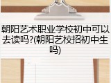 朝阳艺术职业学校初中可以去读吗?(朝阳艺校招初中生吗)