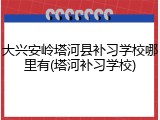 大兴安岭塔河县补习学校哪里有(塔河补习学校)