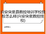 兴安突泉县数控培训学校技校怎么样(兴安突泉数控技校)