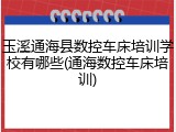 玉溪通海县数控车床培训学校有哪些(通海数控车床培训)