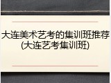 大连美术艺考的集训班推荐(大连艺考集训班)