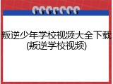 叛逆少年学校视频大全下载(叛逆学校视频)
