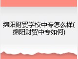 绵阳财贸学校中专怎么样(绵阳财贸中专如何)