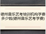 德州音乐艺考培训机构学费多少钱(德州音乐艺考学费)