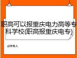 职高可以报重庆电力高等专科学校(职高报重庆电专)