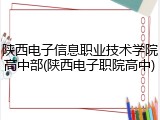 陕西电子信息职业技术学院高中部(陕西电子职院高中)