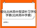 绥化北林高中复读补习学校学费(北林高中学费)