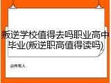 叛逆学校值得去吗职业高中毕业(叛逆职高值得读吗)