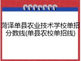菏泽单县农业技术学校单招分数线(单县农校单招线)