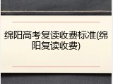 绵阳高考复读收费标准(绵阳复读收费)