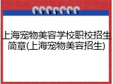 上海宠物美容学校职校招生简章(上海宠物美容招生)