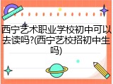 西宁艺术职业学校初中可以去读吗?(西宁艺校招初中生吗)