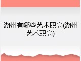 湖州有哪些艺术职高(湖州艺术职高)