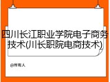 四川长江职业学院电子商务技术(川长职院电商技术)